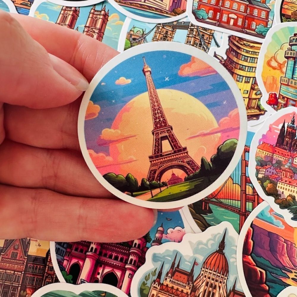 World Famous Landmarks Sticker Bundle - Picture 2 of 15